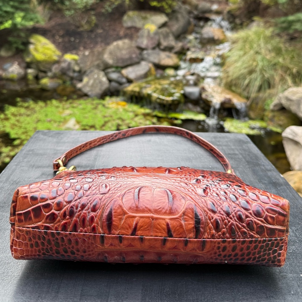 Brahmin Leather Melbourne Pecan Anytime Mini Handbag - Picture 6 of 15